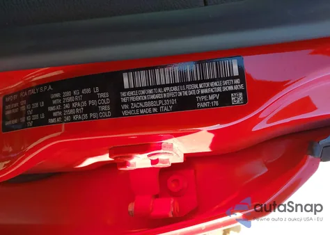 2020 Jeep Renegade Altitude 4X4 z USA, uszkodzony, nr VIN ZACNJBBB2LPL33101